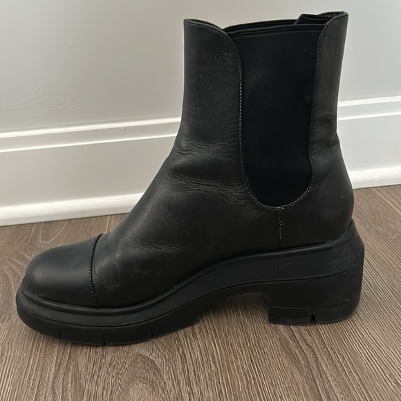 Stuart Weitzman Norah platform block heel leather Chelsea boot - Picture 4 of 11